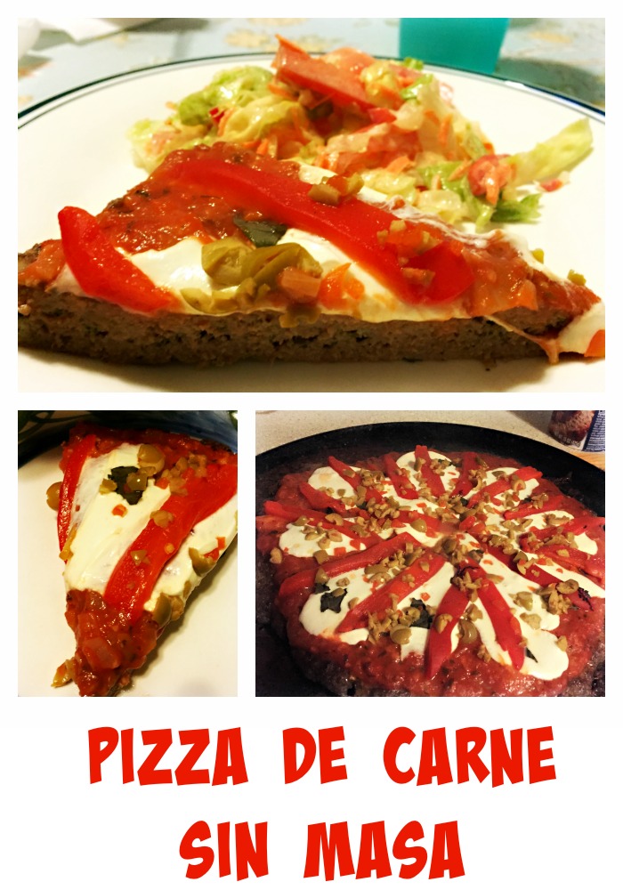 Receta: Pizza de Carne, fácil y sin masa